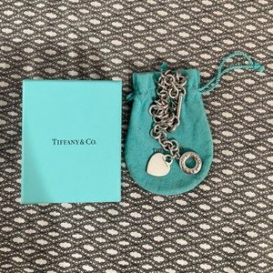 Tiffany & Co. Heart toggle necklace approx 14"